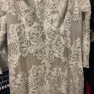 Lace ivory wedding dress size 16 bridal